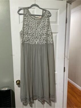 Sundance Light Sage Sheer Silk dress